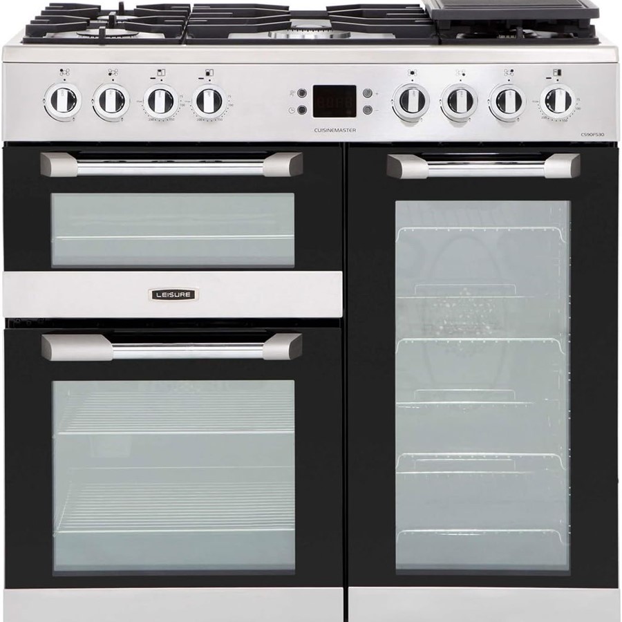 Leisure 90 cm Dual Fuel Cooker S/Steel Image